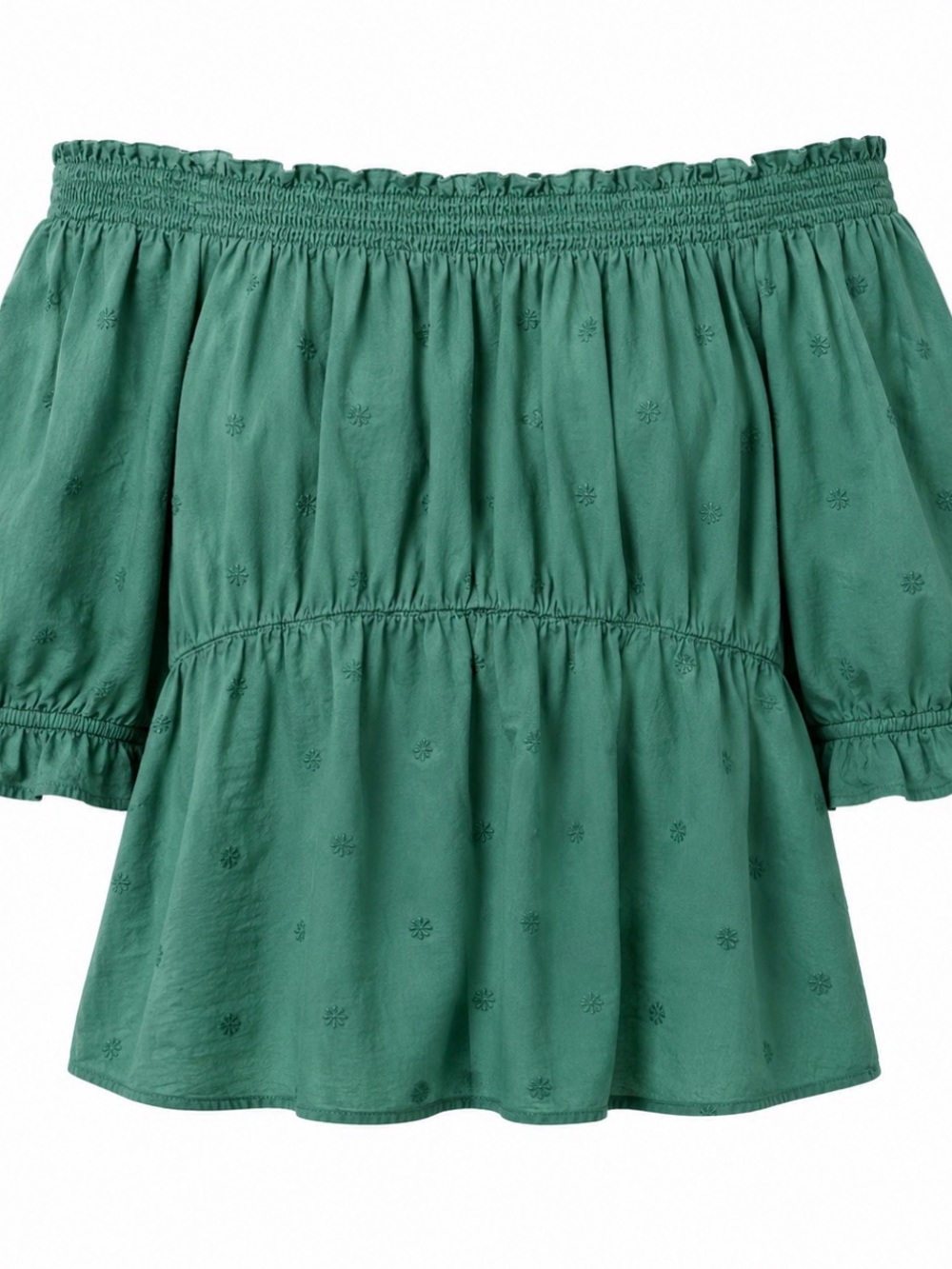 George Green Off-Shoulder Peasant Blouse